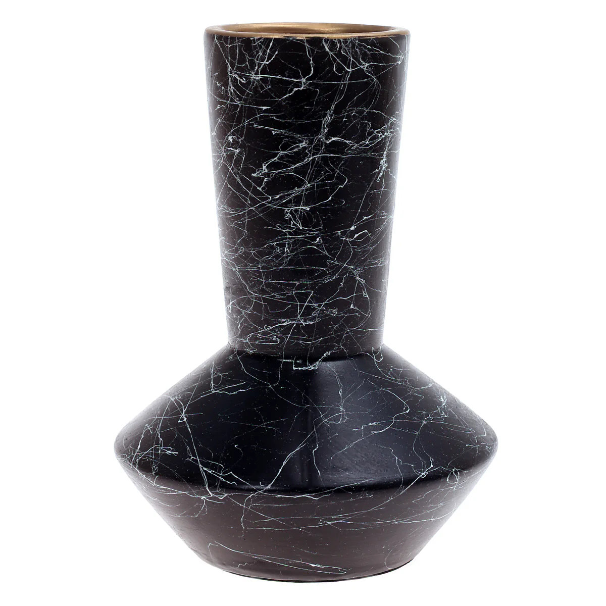Ceramic Vase Texture Black 7X7X9.5Inch CH-020 - Image 2