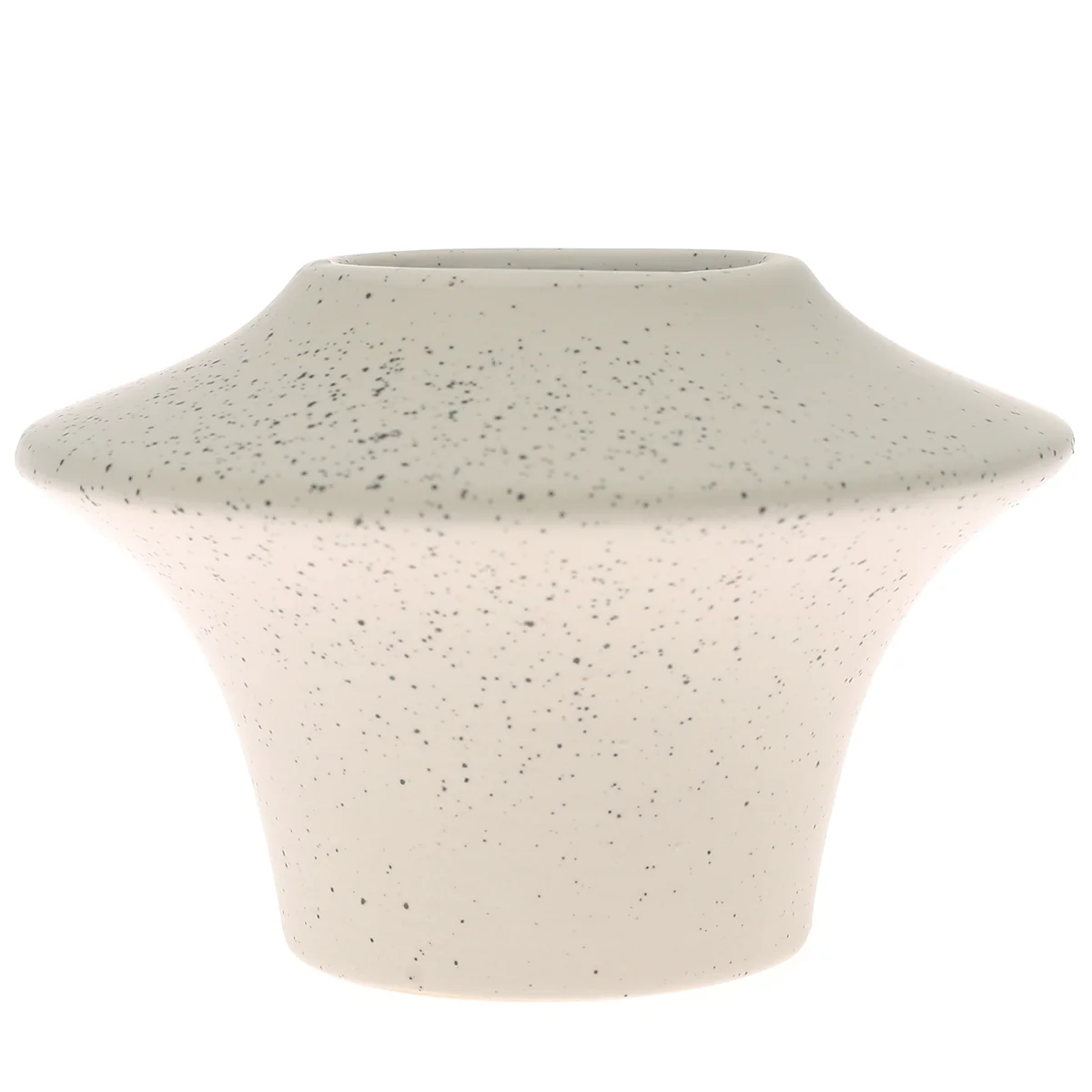 Ceramic Vase White 9.5 X 9.5 X 6.5 Inch L490 / TYX-06 - Image 2