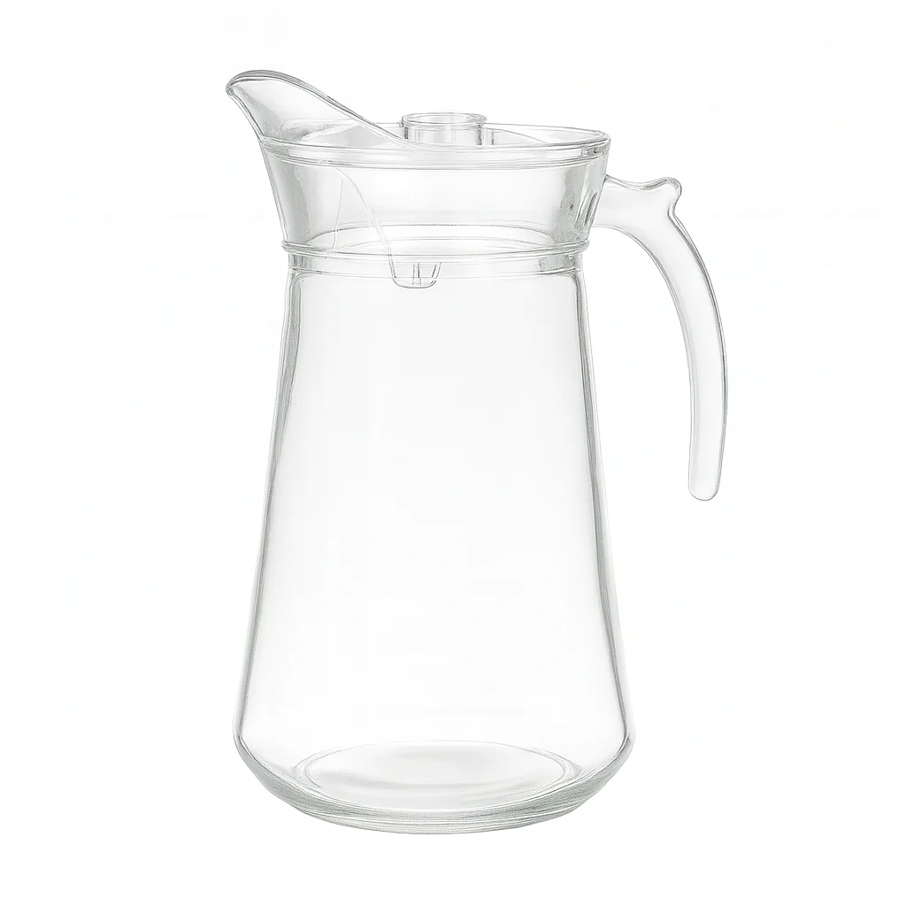 Classic Tapered Clear Glass Jug – 1 Piece (1700 mL) - Image 2