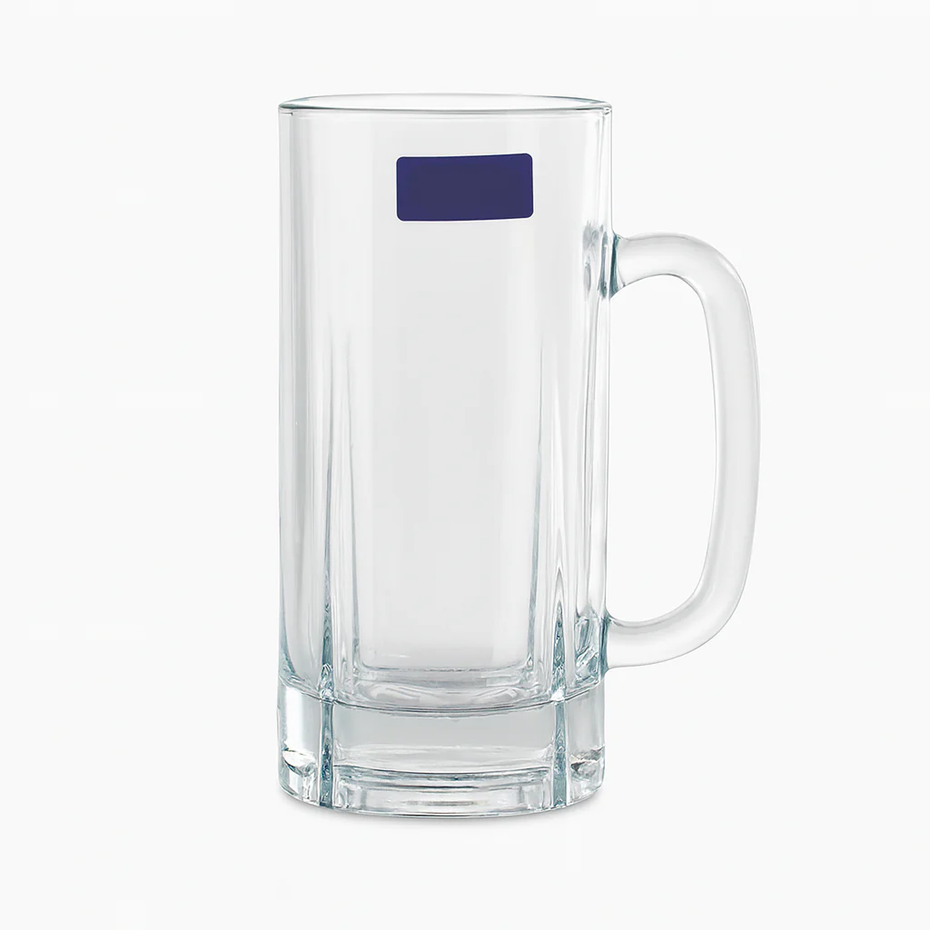Clear Glass Juice Mug with Handle 415 ml – Set of 6 | Premium Transparent Drinkware for Home & Café - Image 3