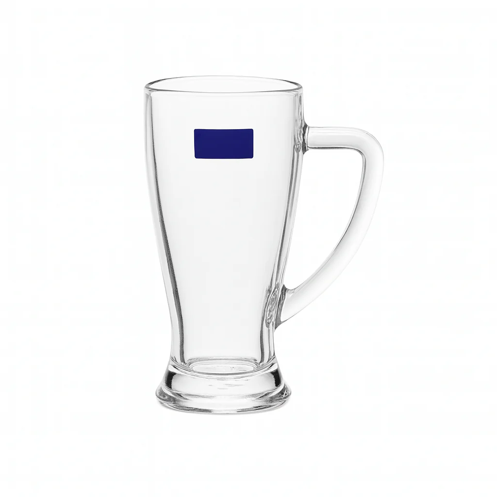 Clear Glass Juice Mug with Handle 430 ml – Set of 6 | Premium 6-Piece Drinkware for Home & Café - Image 3