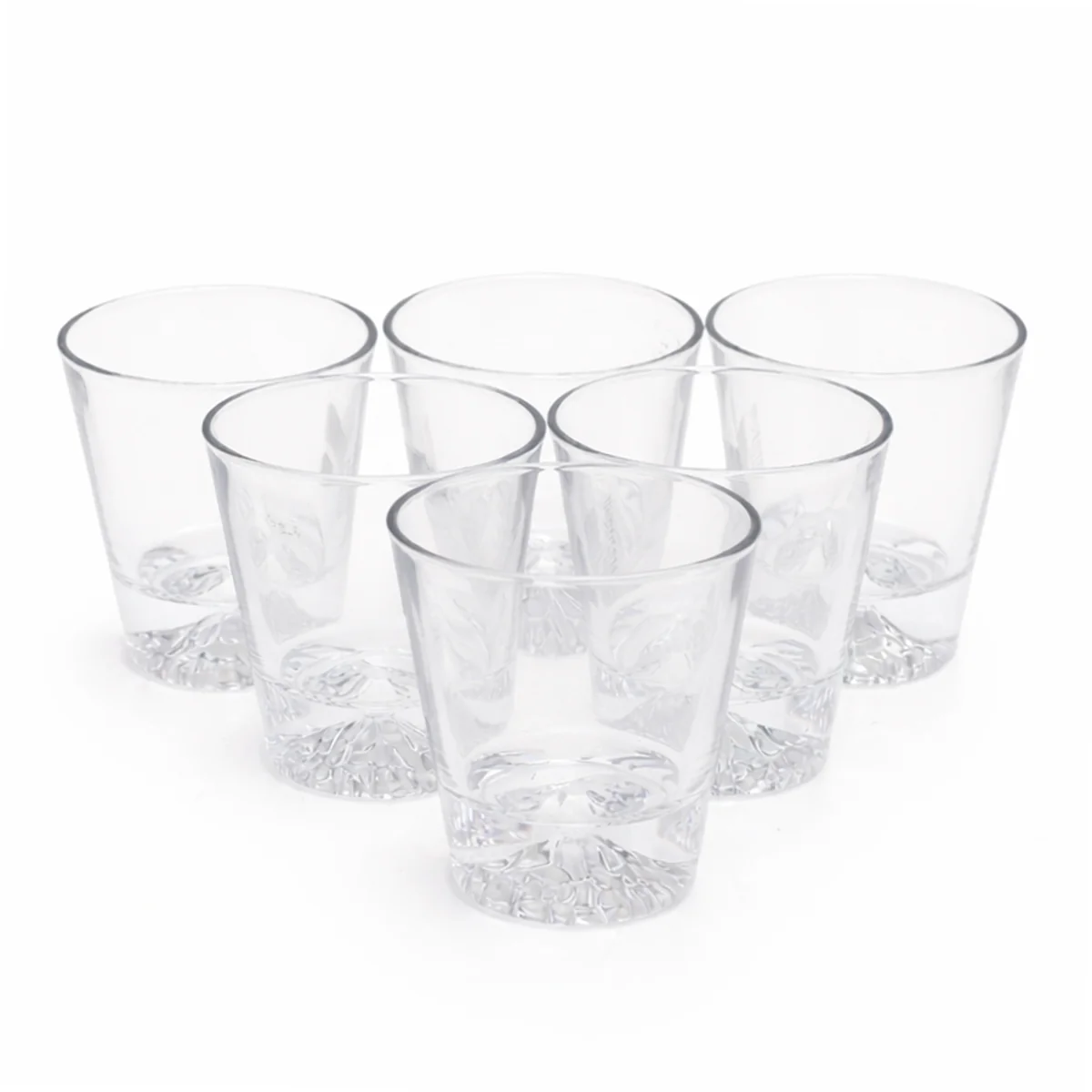 Clear Glass Tumbler Set – 6 Pieces Elegant Drinking Glasses