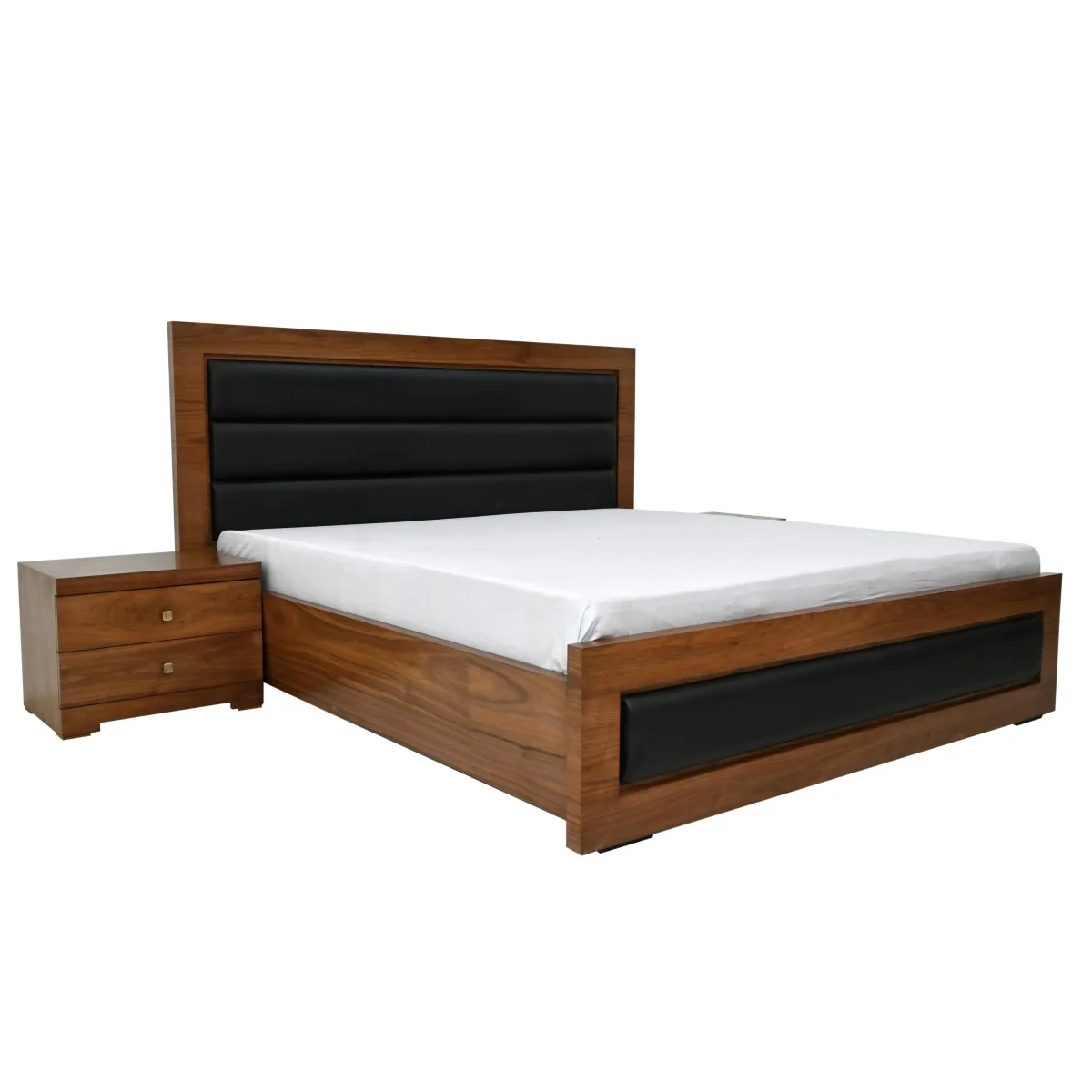Clover King Size Bed with 2 Side Table - Image 5