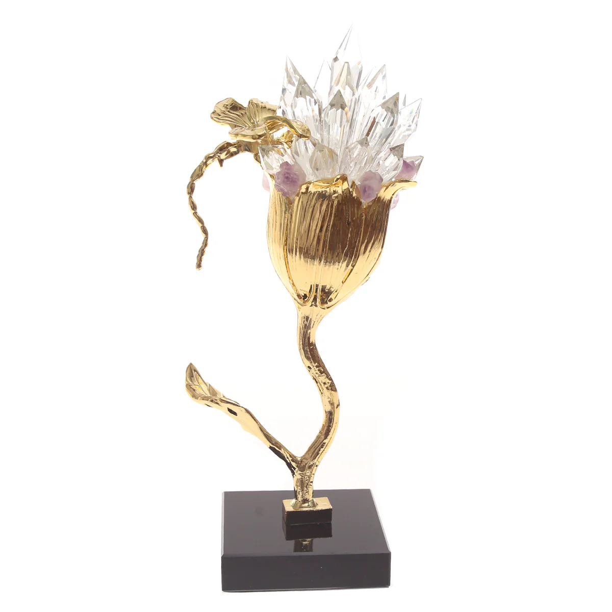 Console Piece S | Gold Crystal Decorative Sculpture | Luxury Home Décor Pakistan - Image 2