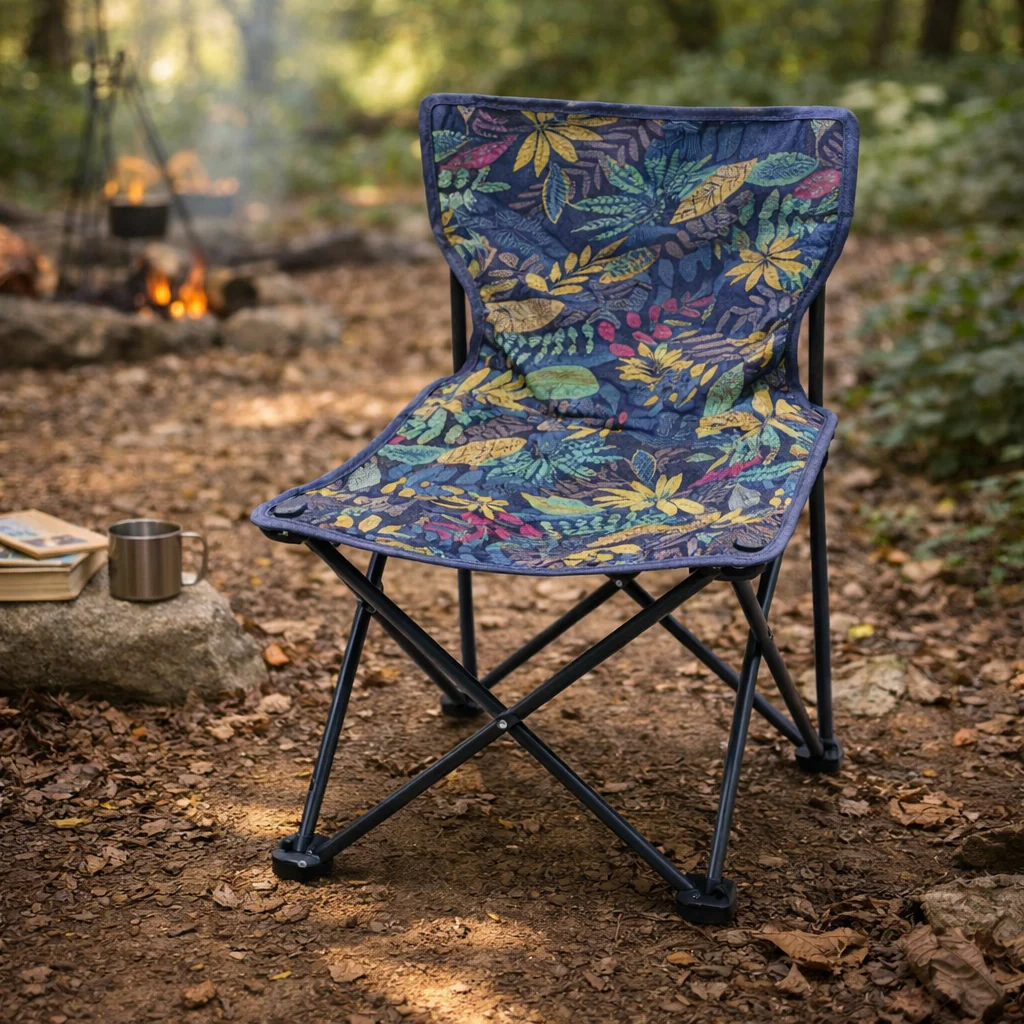 D2 Original Folding Camping Chair – Portable Outdoor Chair with Heavy-Duty Steel Frame