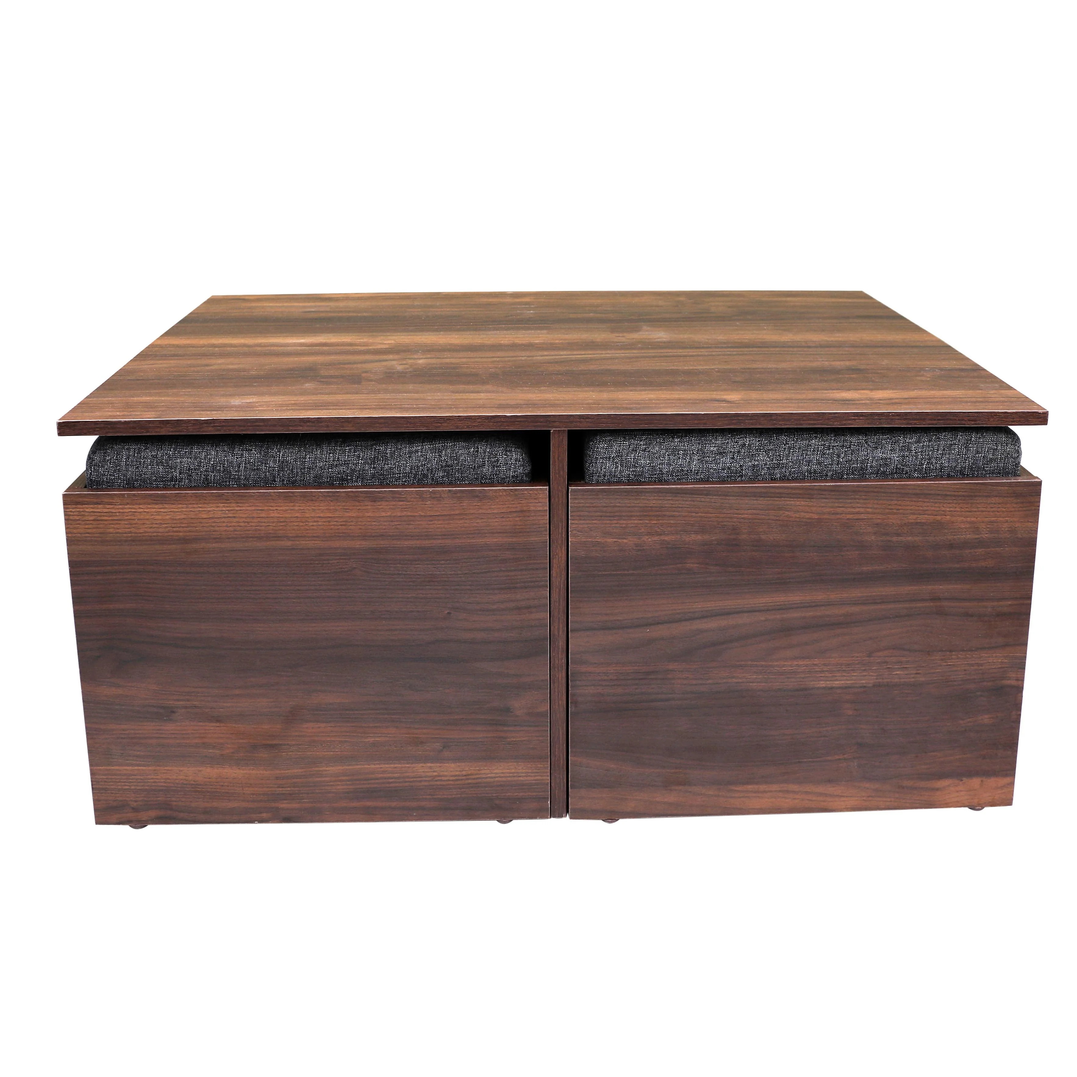 Demon Coffee Table (Wooden Top) with 04 Puffy - Image 2
