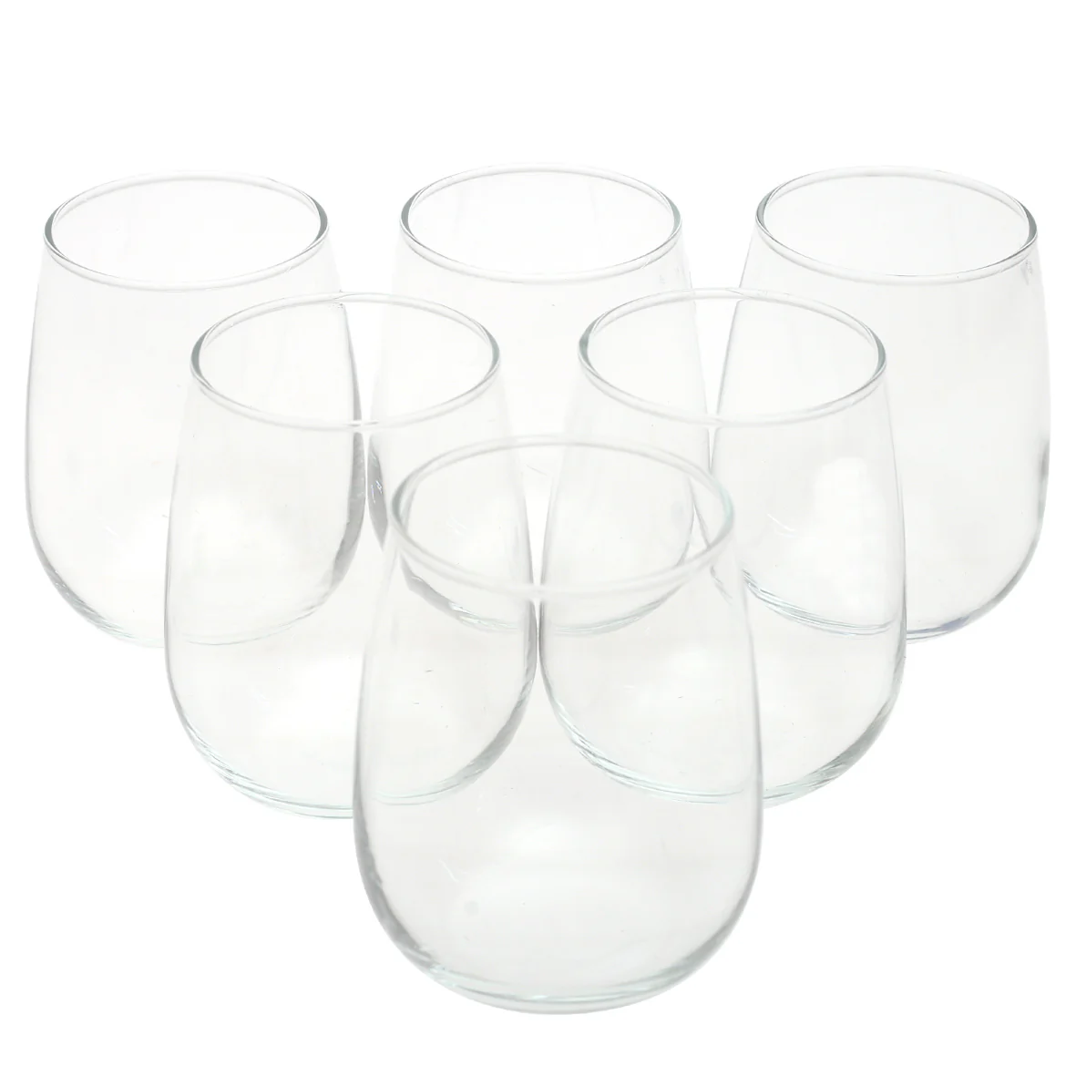 Diamond Tumbler Glass – 490 ml Clear Drinking Glass Set of 6 - Image 2