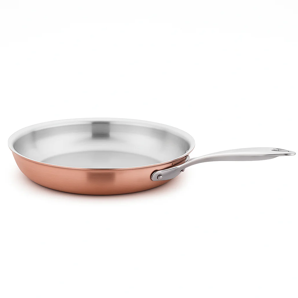 Divani Stainless Steel & Copper Frypan – 24x5.5 cm