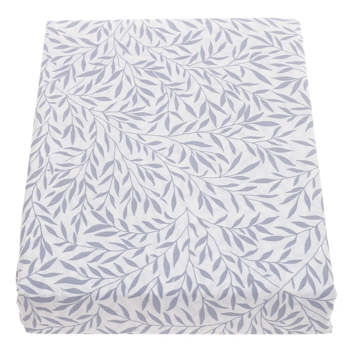 Double Bed Sheet Percale White & Grey 96X102" Rotary Printing - Image 2