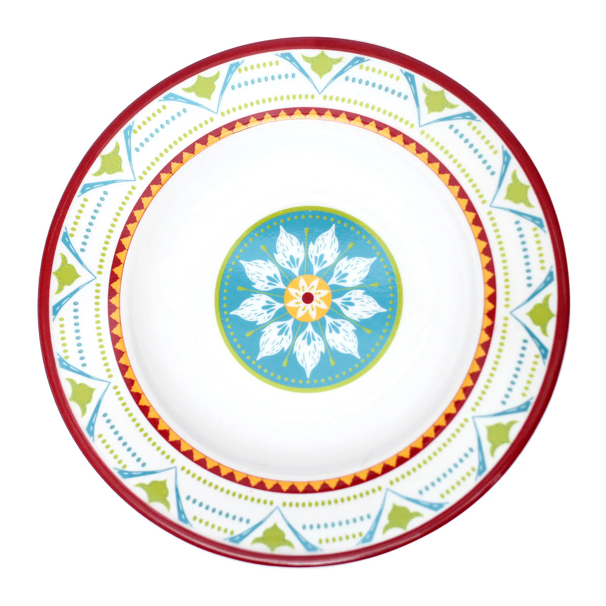 Festive Red Melamine Deep Plate - Image 2