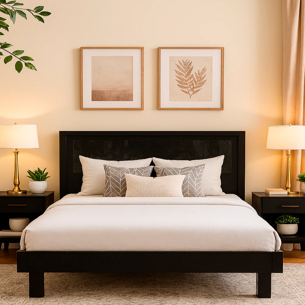 Franklin Bed with two Side Tables - Image 2