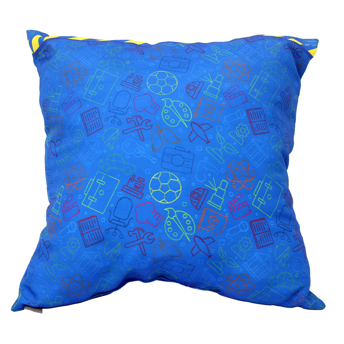Fun To Learn Filled Cushion 8x18 Blue - Image 2