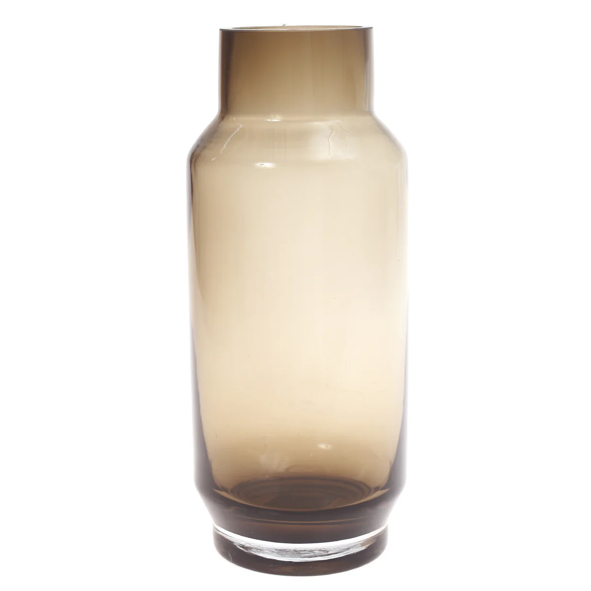 Glass Vase Grey 5 X 5 X 11.5 Inch HJM-010 - Image 2