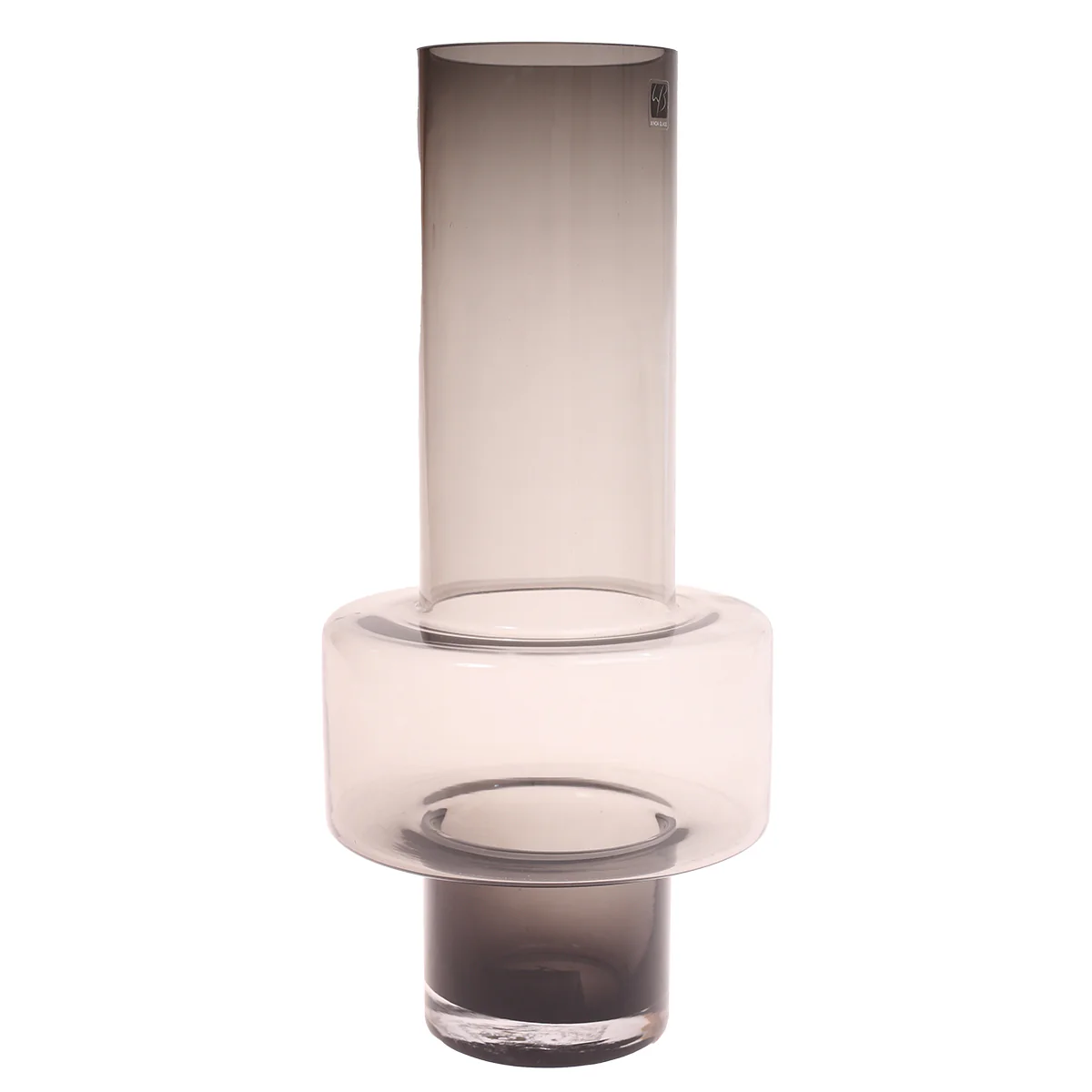 Glass Vase L Black 6.84X6.84X14Inch HY-060 - Image 2