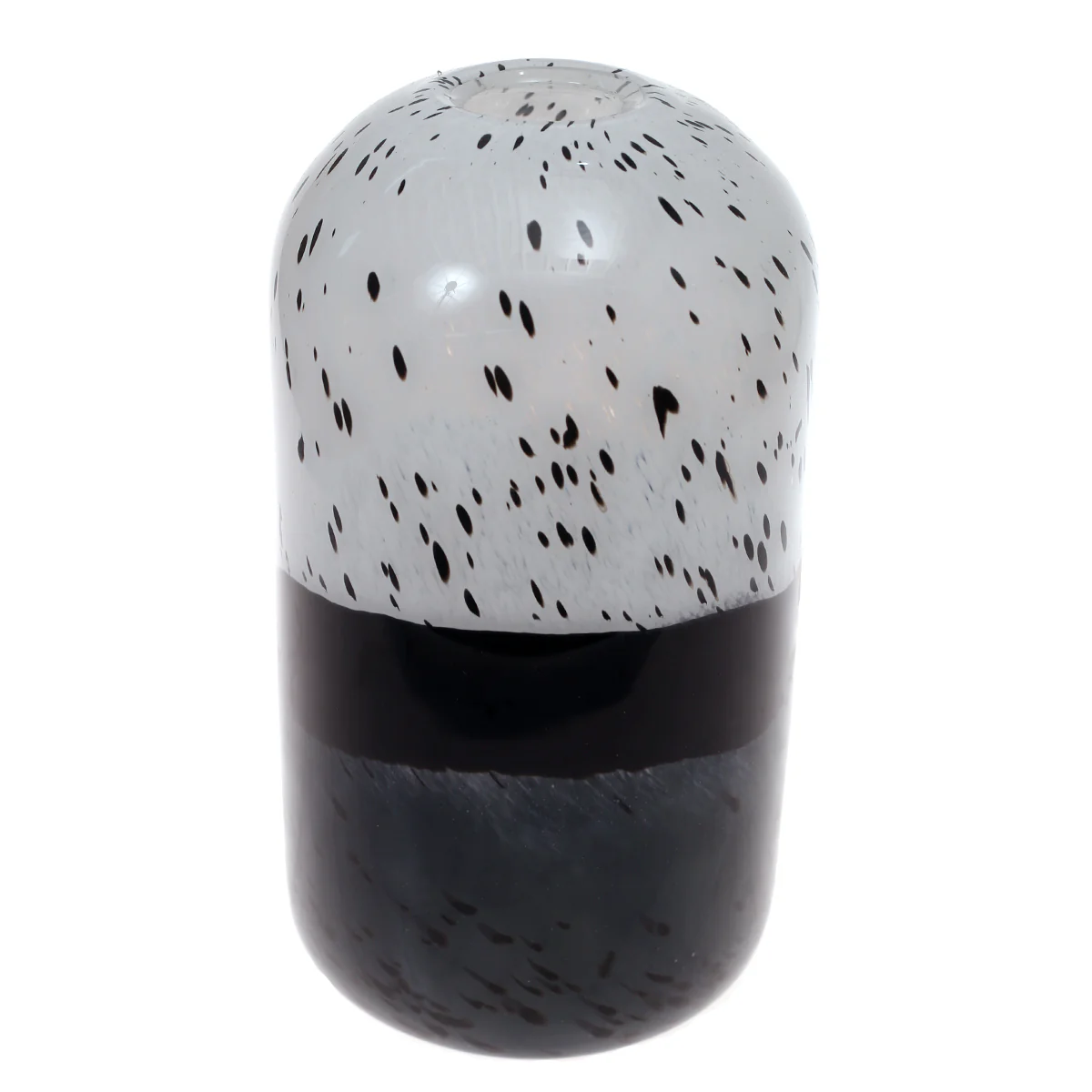 Glass Vase L Black & Grey 7X7X12.5Inch HY-006 - Image 2