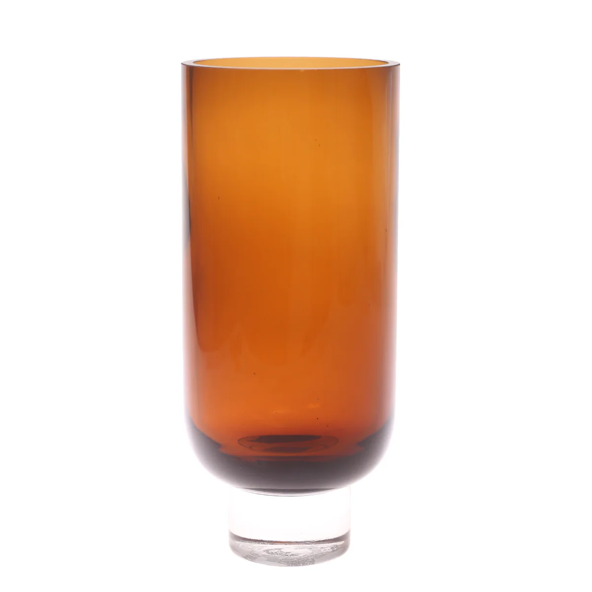Glass Vase L Brown 5.17 X 5.17 X 11 Inch HJM-012 - Image 2