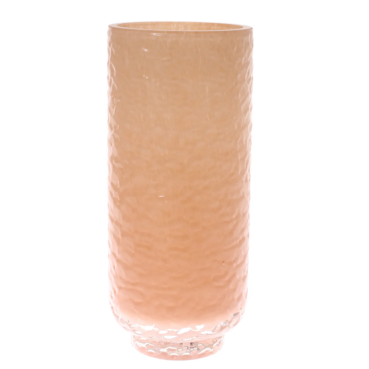 Glass Vase L Peach 5.5 X 5.5 X 12 Inch HJM-006 - Image 2