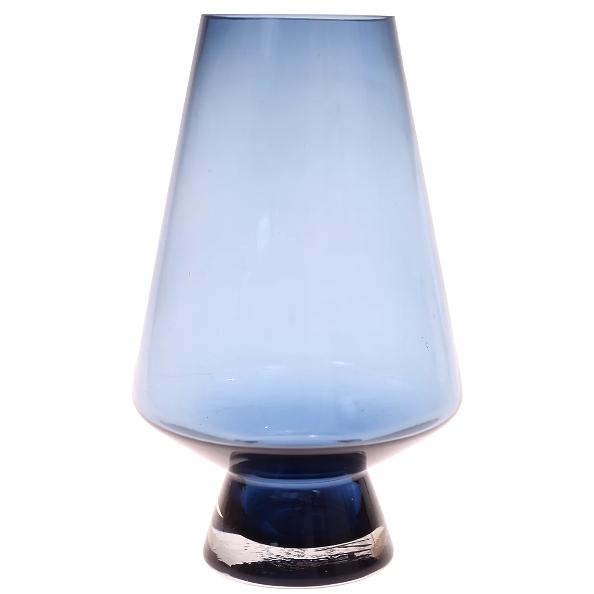 Glass Vase M Blue 6.67X6.67X11Inch HY-039 - Image 2