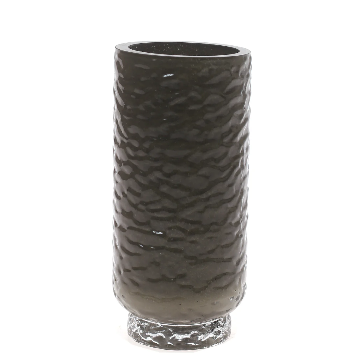 Glass Vase S Green 4.33 X 4.33 X 9 Inch HJM-007 - Image 2