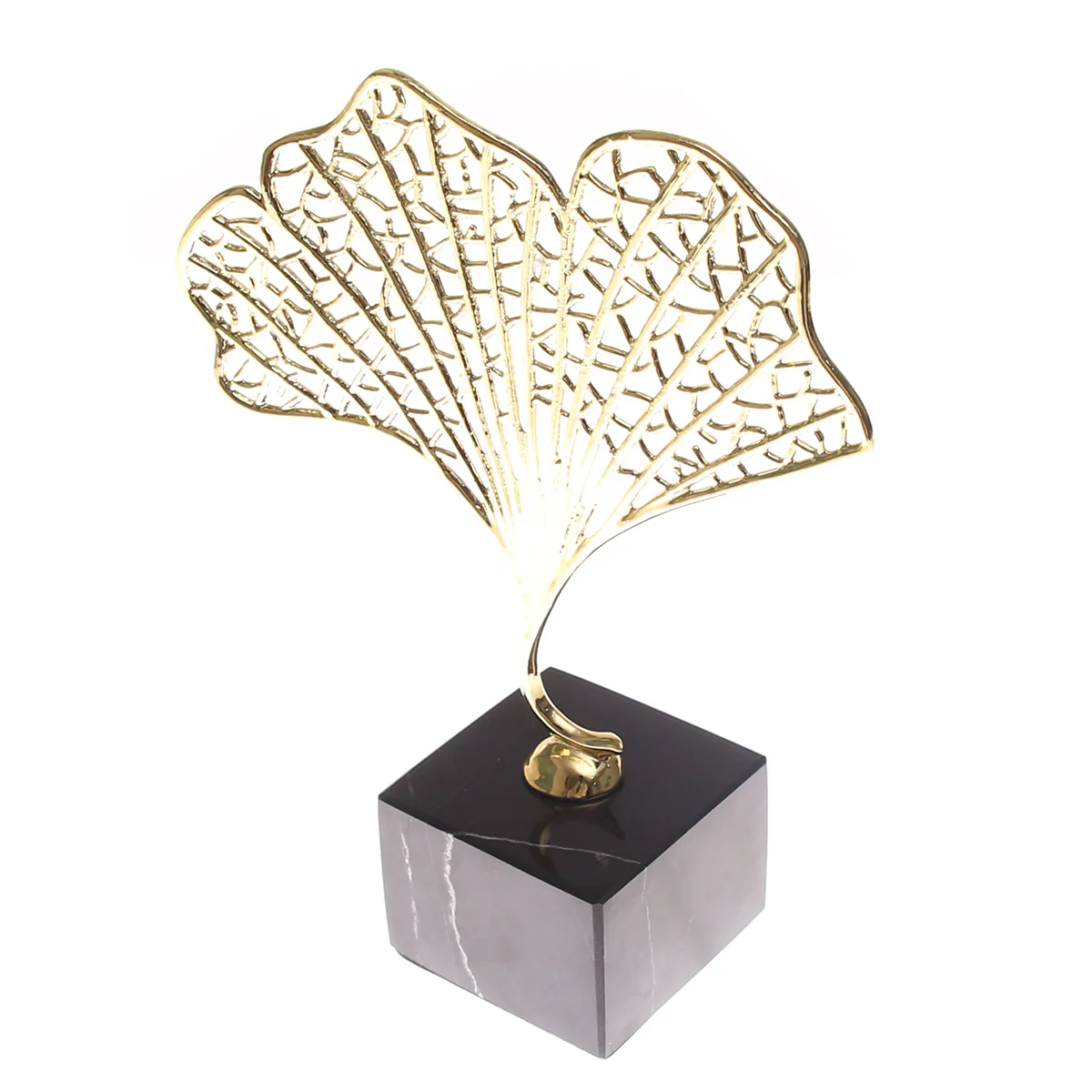 Gold & Black Console Piece S | Luxury Home Décor Pakistan | Modern Decorative Sculpture
