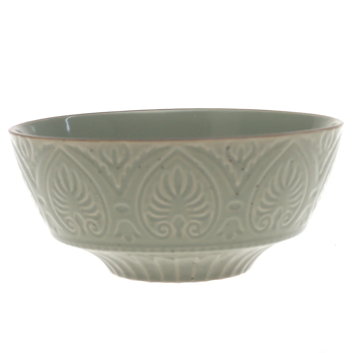 Green Ceramic Serving Bowl – 6 Inch Textured Tableware Accent - Image 2