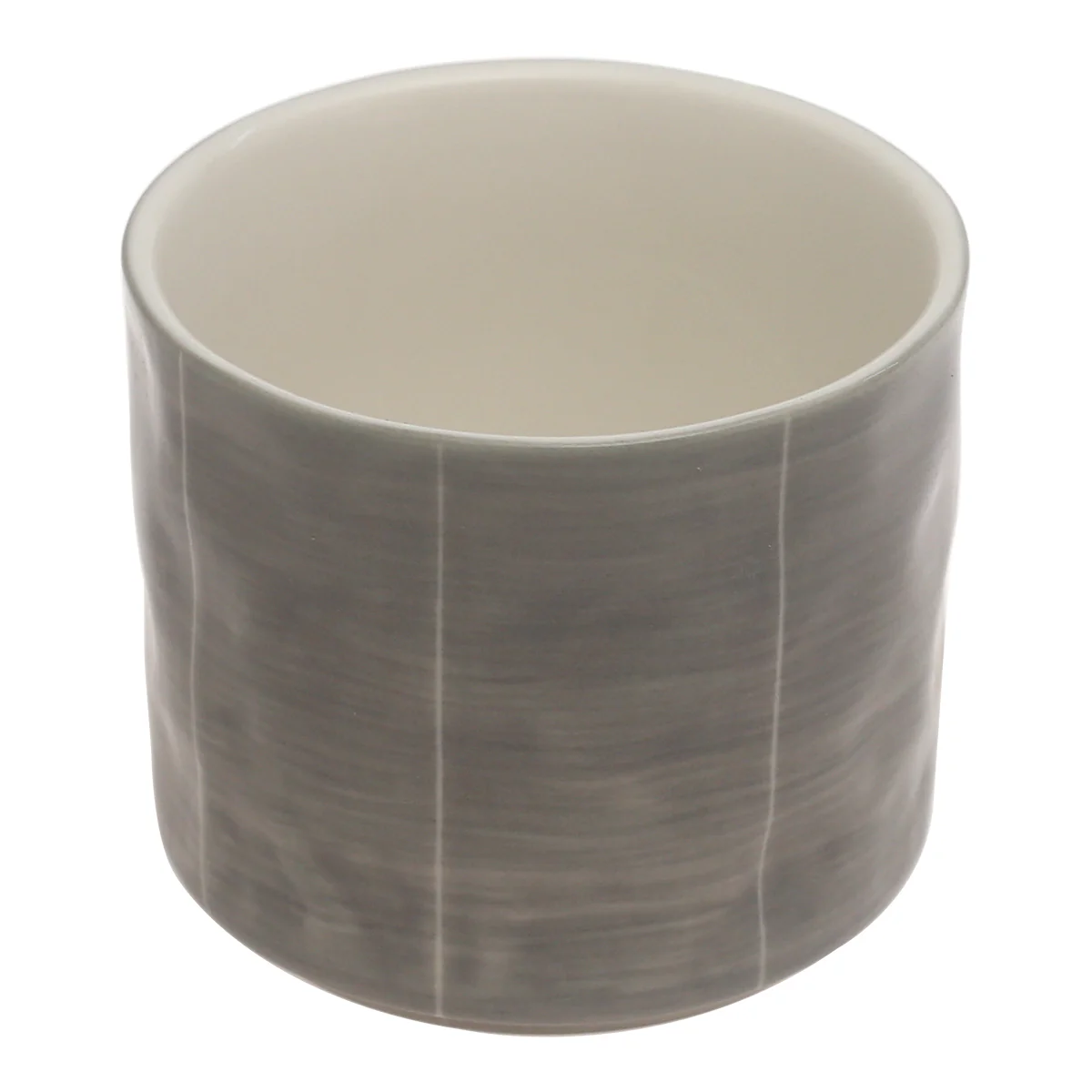 Grey Ceramic Mug 3.25 x 3 Inch – Minimalist Stoneware Coffee Cup - Image 2