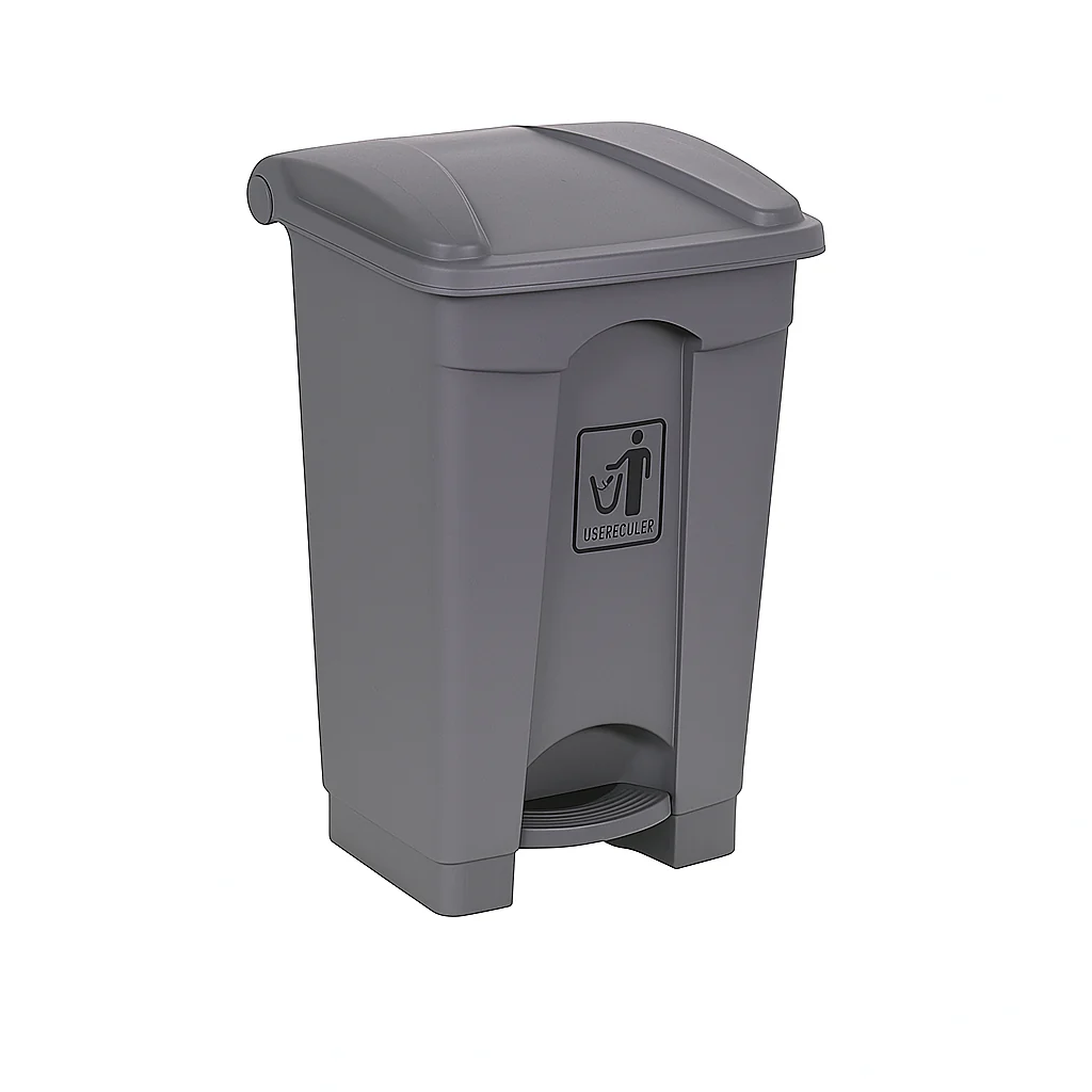 Grey Pedal Bin – Durable Foot-Pedal Dustbin for Home, Office & Commercial Use (30L / 45L / 70L / 90L) - Image 2