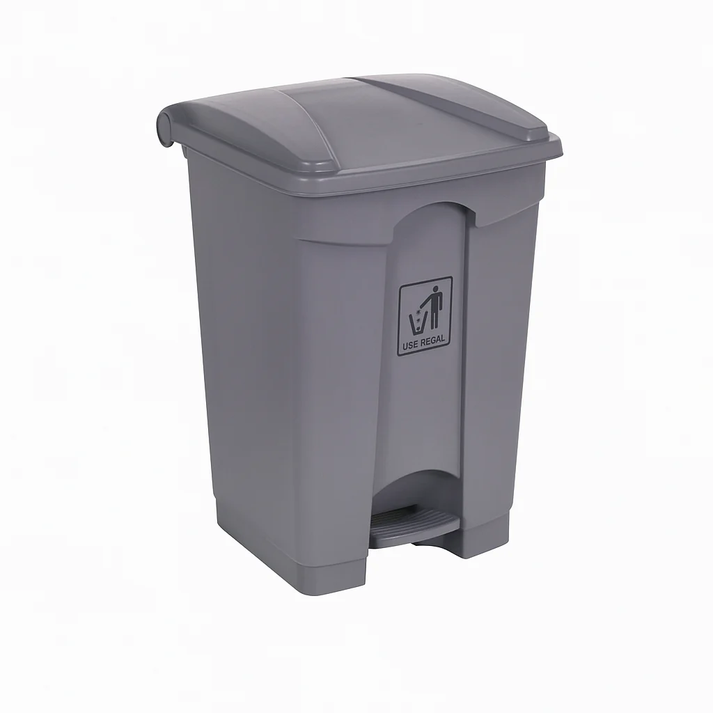 Grey Pedal Bin – Durable Foot-Pedal Dustbin for Home, Office & Commercial Use (30L / 45L / 70L / 90L) - Image 3