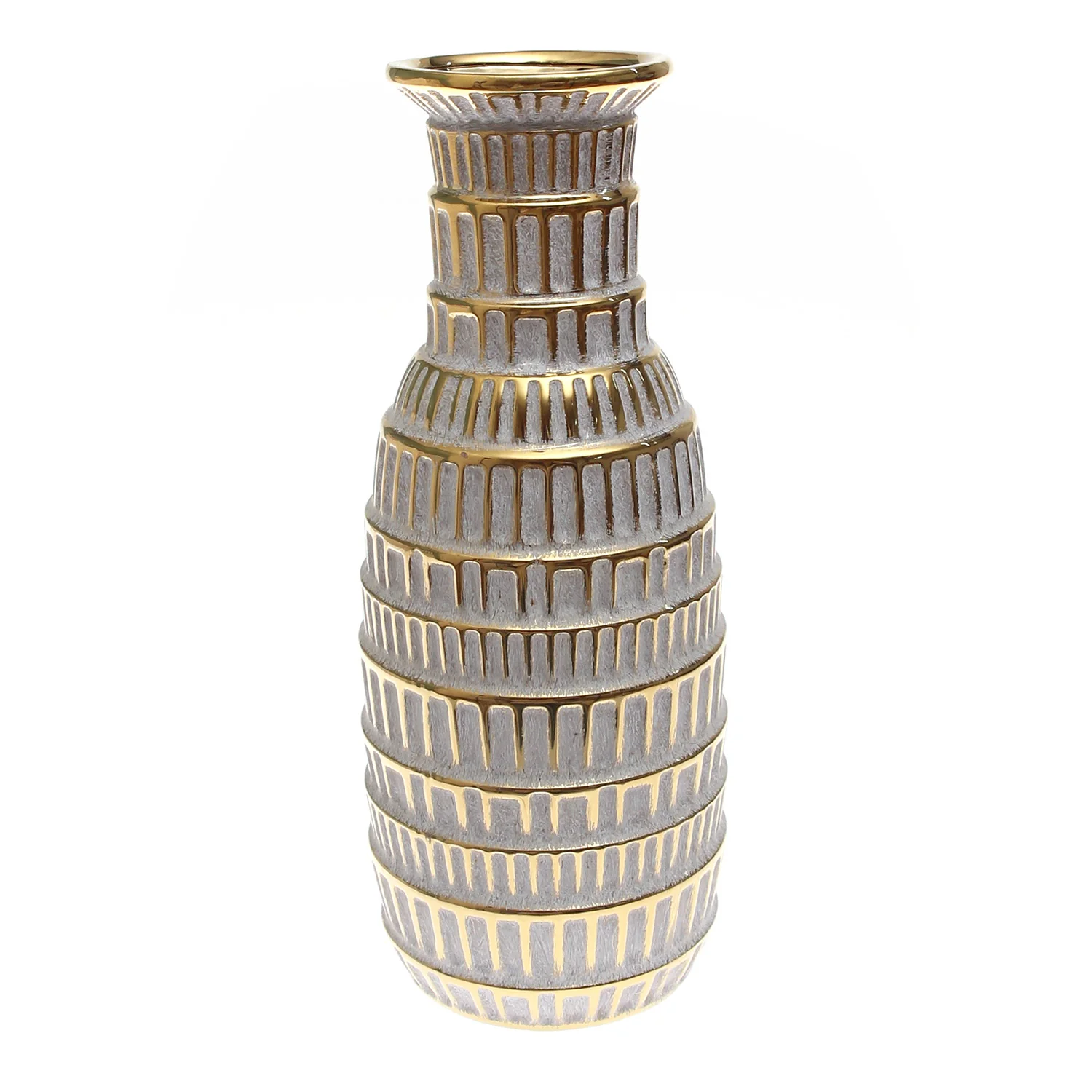 Grey Vase & Gold Box Design – Large - Image 2