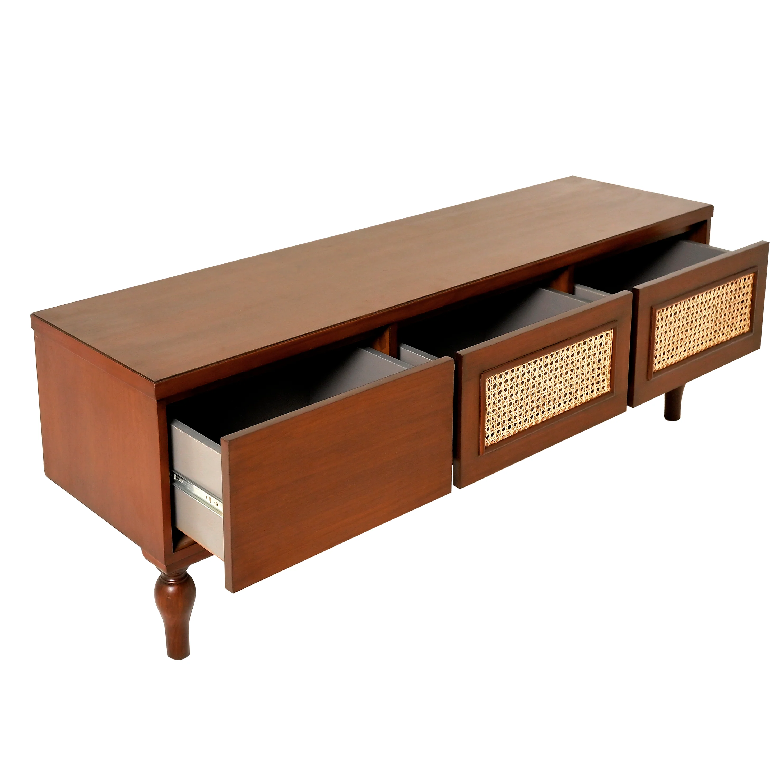 Gul Bahar Luxury Bedroom Set - King Bed + 6-Drawer Dresser + Tv unit - Modern Classic Collection - Image 6