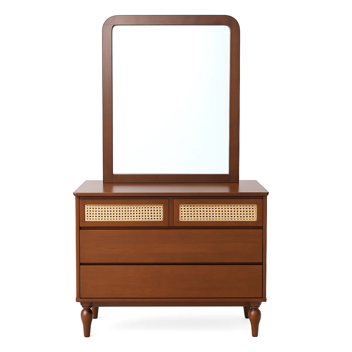 Gul Bahar Luxury Bedroom Set - King Bed + 6-Drawer Dresser + Tv unit - Modern Classic Collection - Image 7
