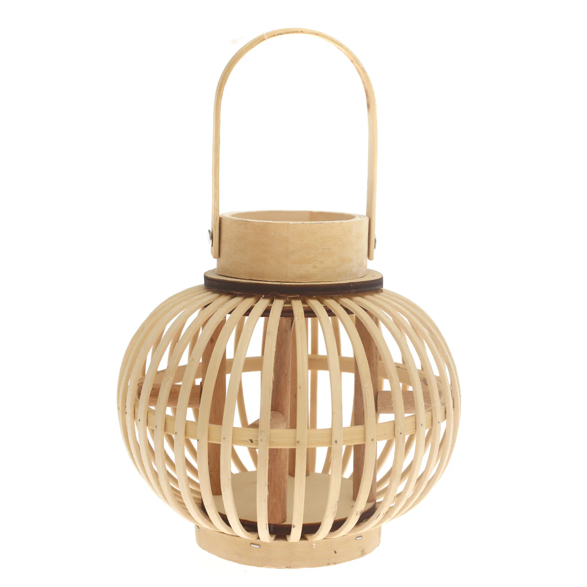 Handcrafted Hanging Lantern – Natural Bamboo Design - Image 2