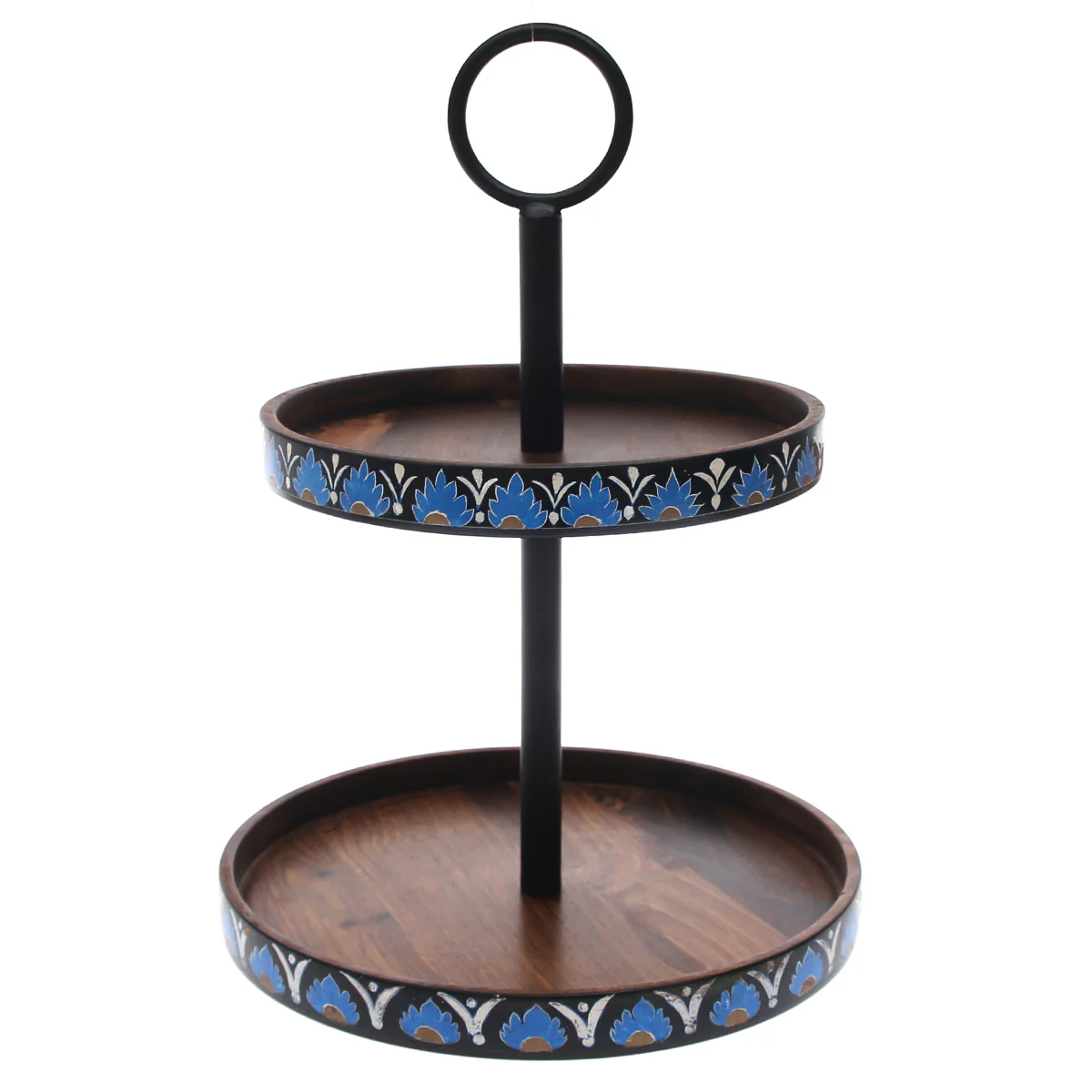 Handcrafted Wooden Pastry Stand – 2 Tier (12" x 16")