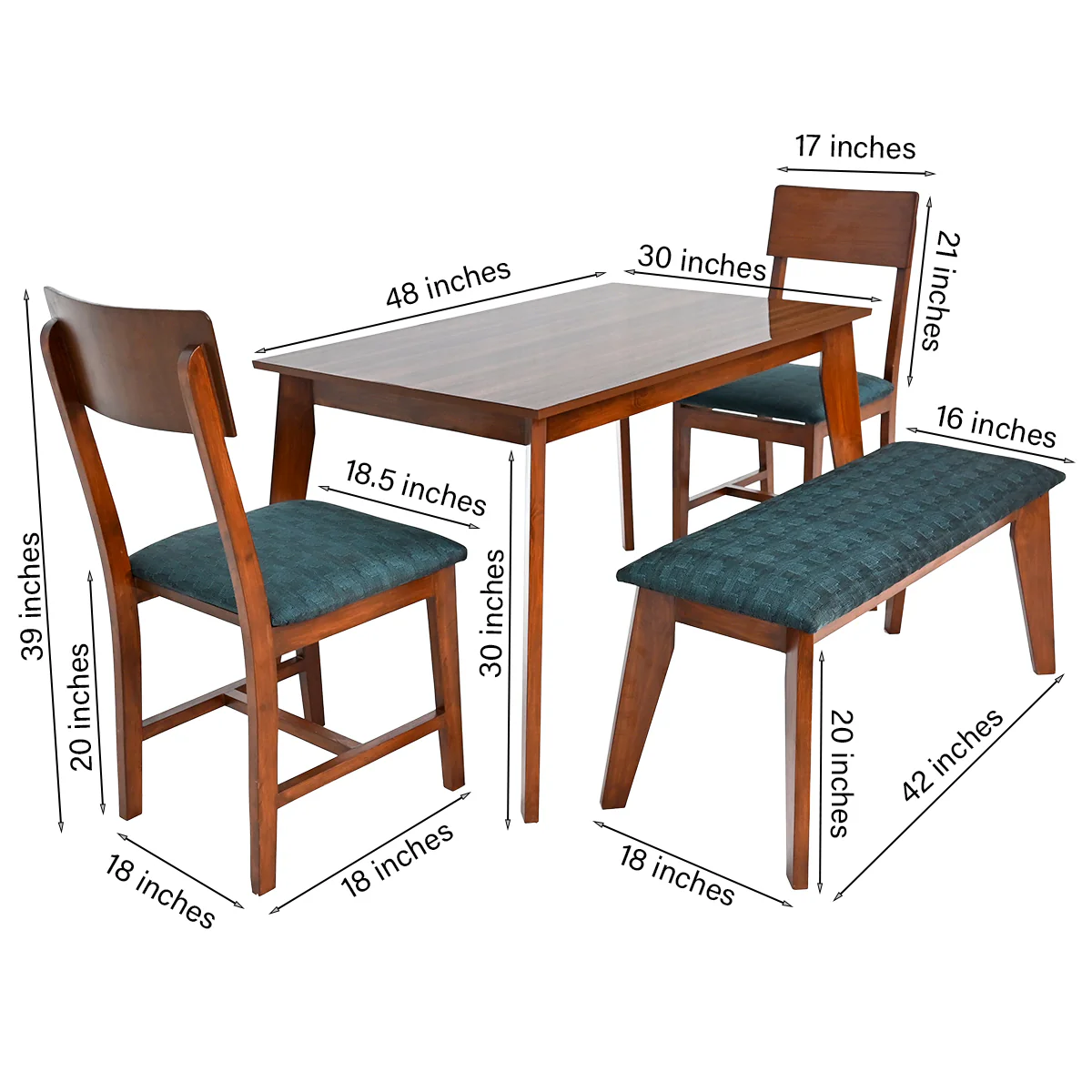 Harry 4 Person Dining Table - Image 5