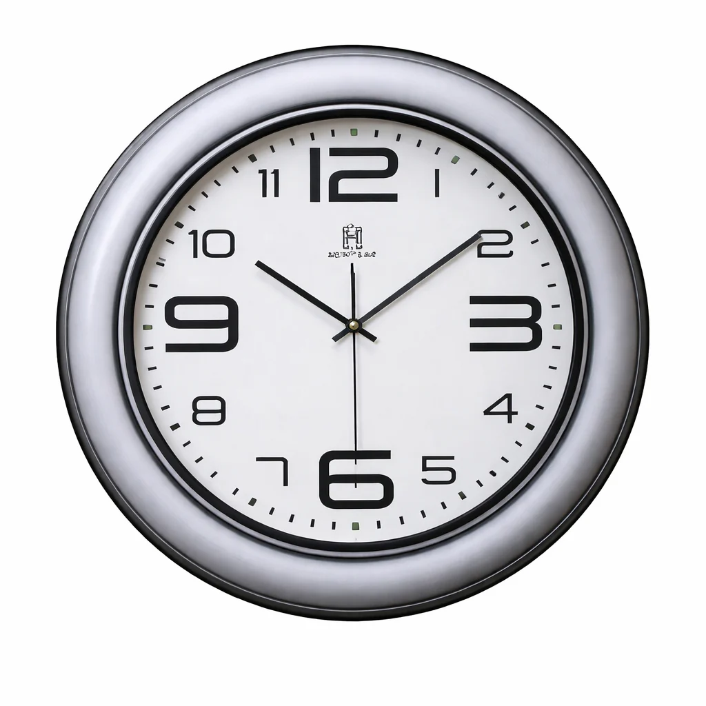 Heritage Wall Clock Dynamite Plain 22’’ – Classic Large Round Analog Wall Clock