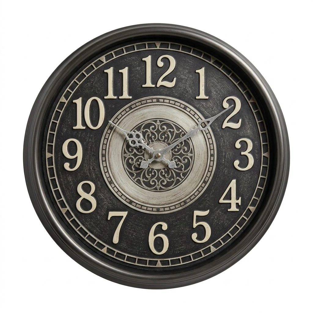 HERITAGE Wall Clock Momentum 15" – Classic Rustic Finish