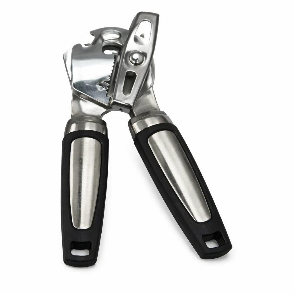 High Quality Stainless Steel Can Opener – Heavy Duty Manual Tin Opener with Ergonomic Grip