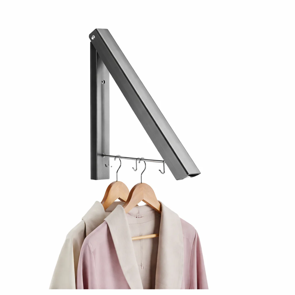 Imperial Retractable Clothes Rack – Wall Mounted Folding Drying Hanger for Indoor & Outdoor Use