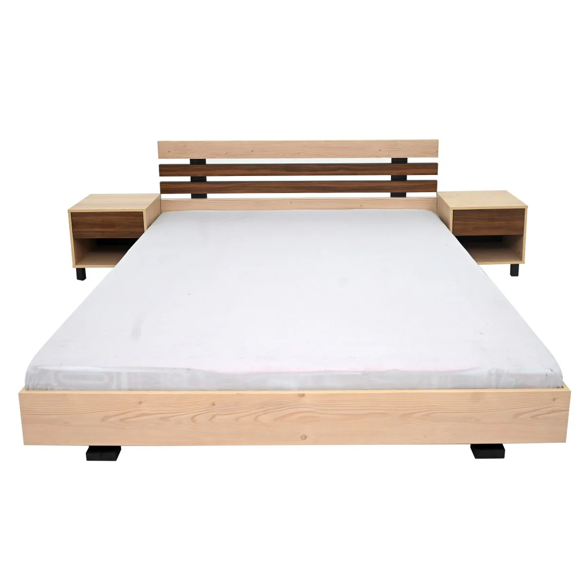 Indigo King Size Bed with 2 Side Tables - Image 2