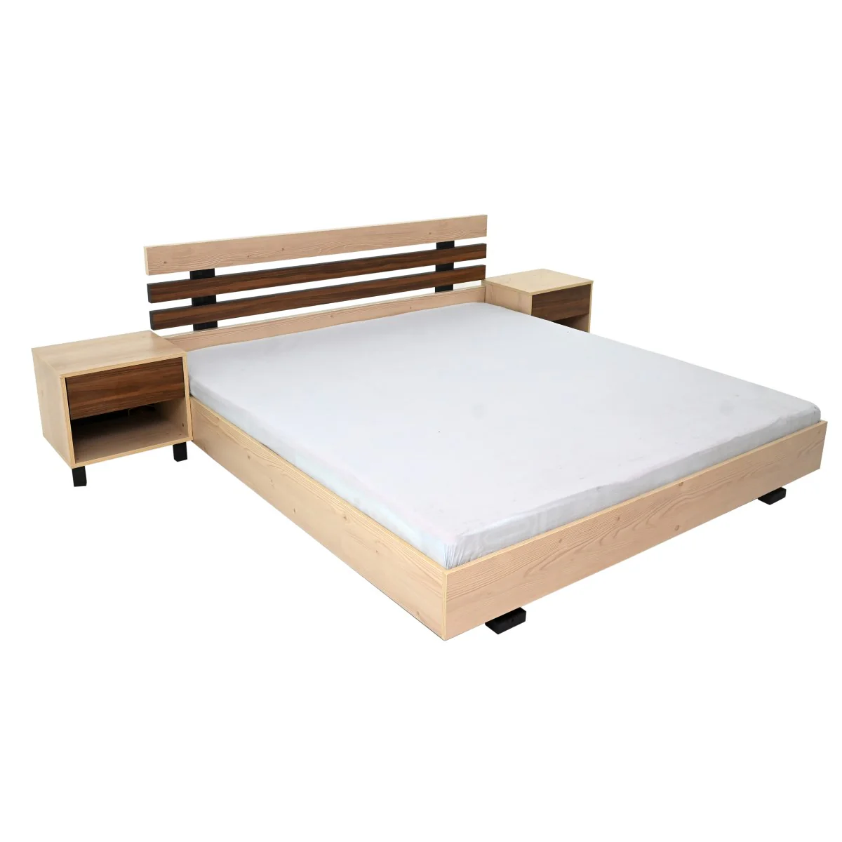 Indigo King Size Bed with 2 Side Tables - Image 3