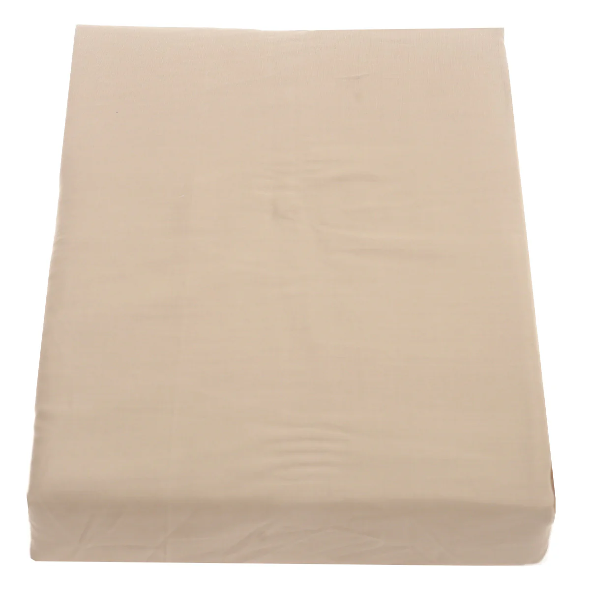 Khaki Double Fitted Sheet – 72x78" | Percale Cotton - Image 2