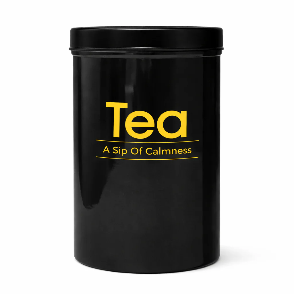 Kleeyo Black Tea Storage Jar with Lid – Multipurpose Container for Tea, Coffee, Sugar & Kitchen Spices