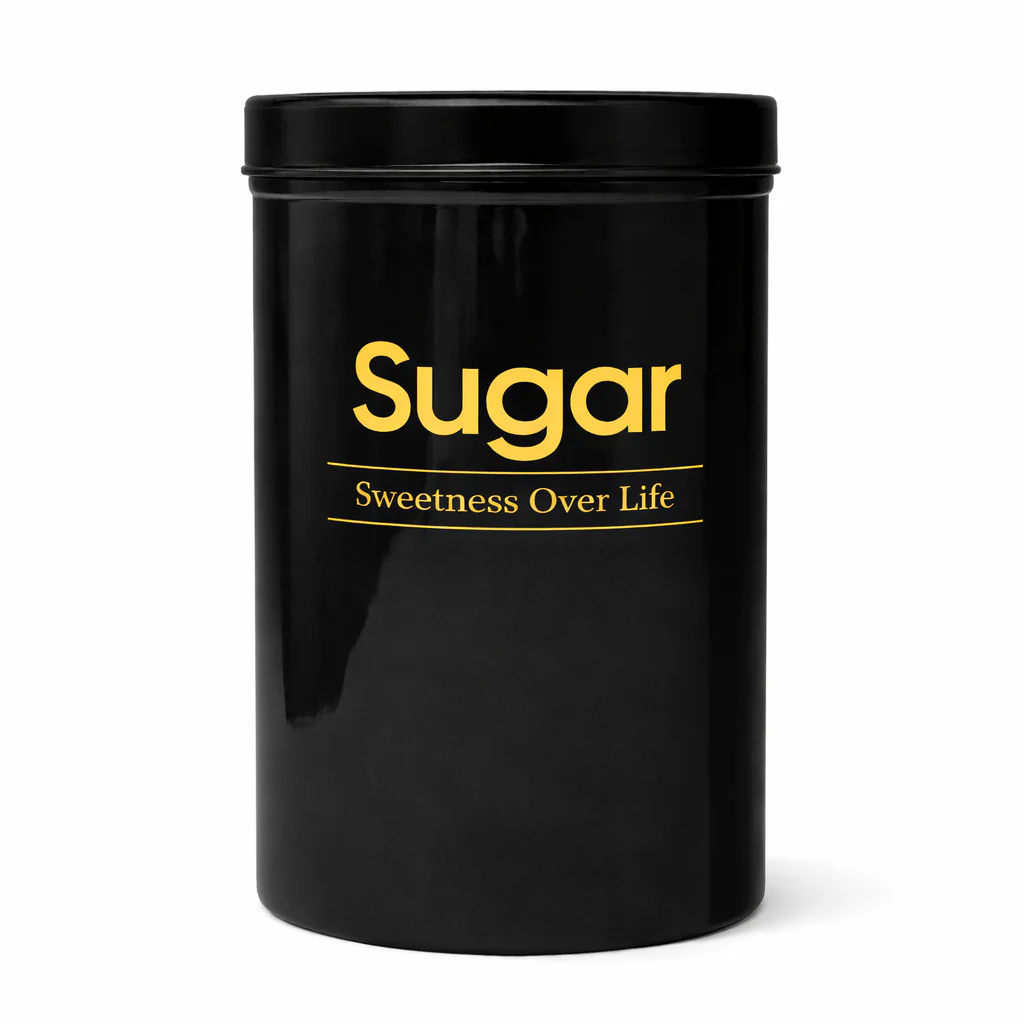 Kleeyo Black Tea Storage Jar with Lid – Multipurpose Container for Tea, Coffee, Sugar & Kitchen Spices - Image 2