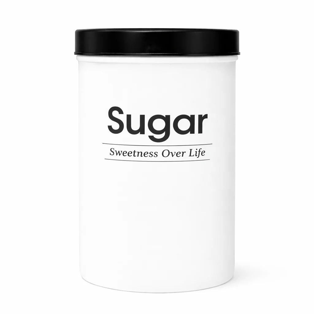 Kleeyo White Spice Jar with Black Lid – Multipurpose Storage Container for Spice, Coffee, Sugar & Tea - Image 2
