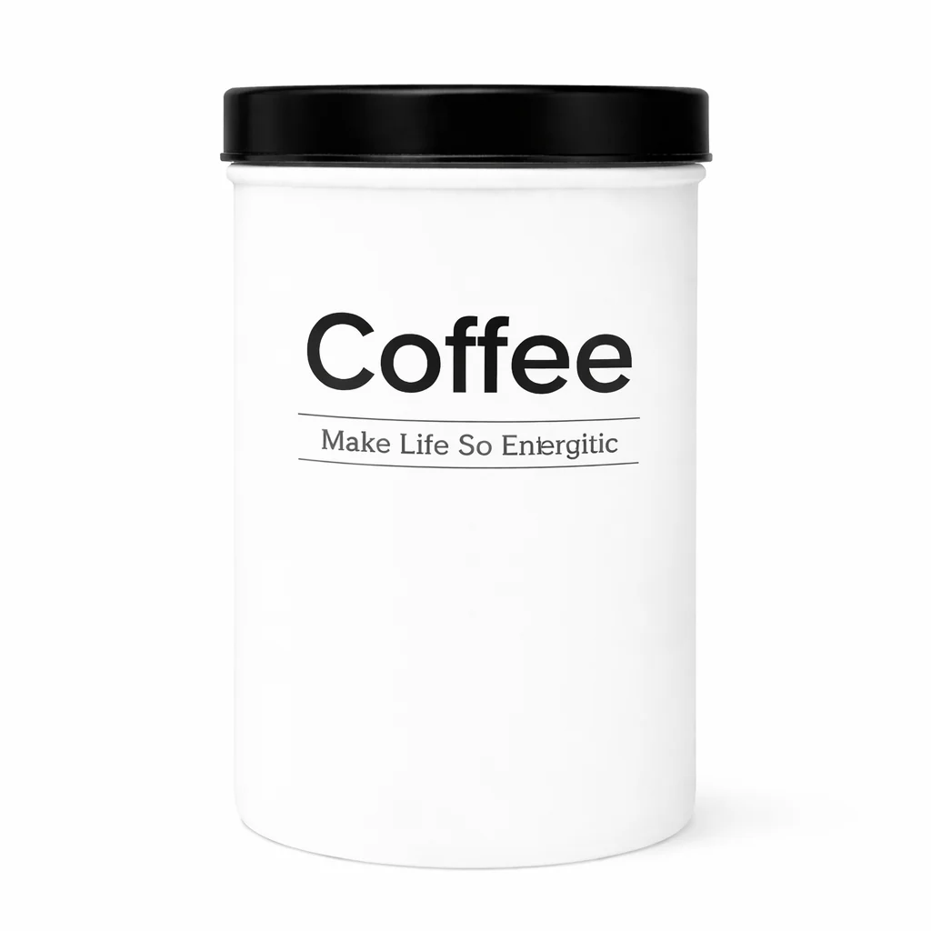 Kleeyo White Spice Jar with Black Lid – Multipurpose Storage Container for Spice, Coffee, Sugar & Tea - Image 3