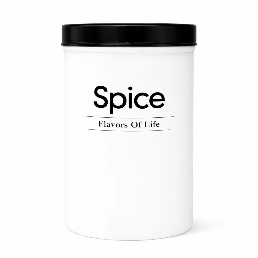 Kleeyo White Spice Jar with Black Lid – Multipurpose Storage Container for Spice, Coffee, Sugar & Tea - Image 4