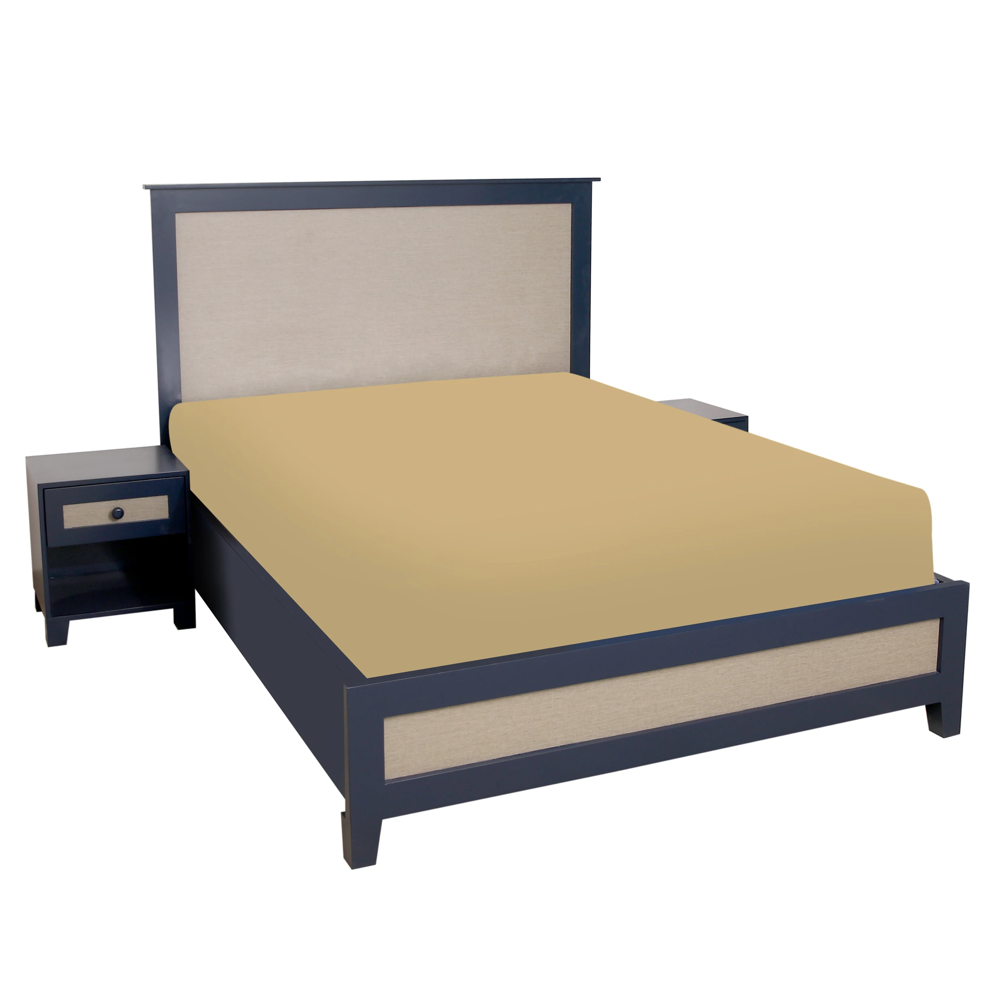 Lancaster Queen Size Bed with 2 Side Tables - Image 3