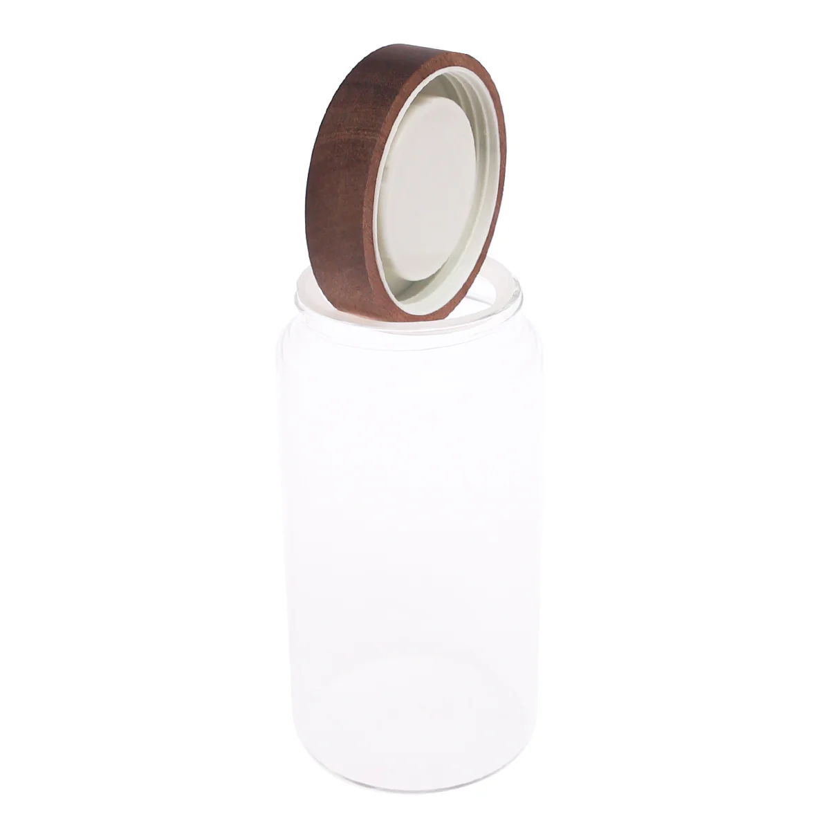 Large Glass Storage Jar with Wooden Lid – GPG10200 - Image 2