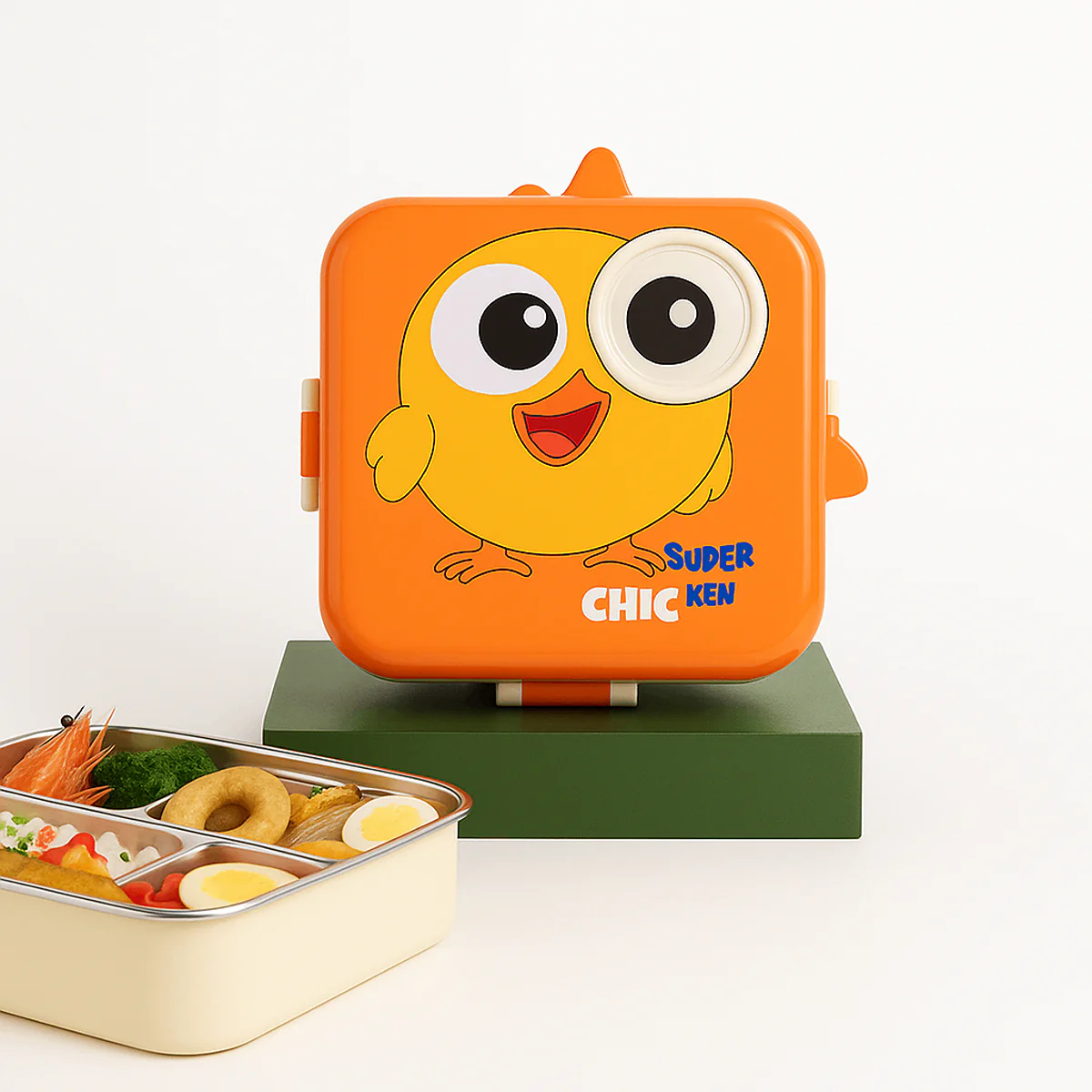 Laxon Steel Lunch Box Assorted – Cute, Compact & Leak-Proof - Image 3