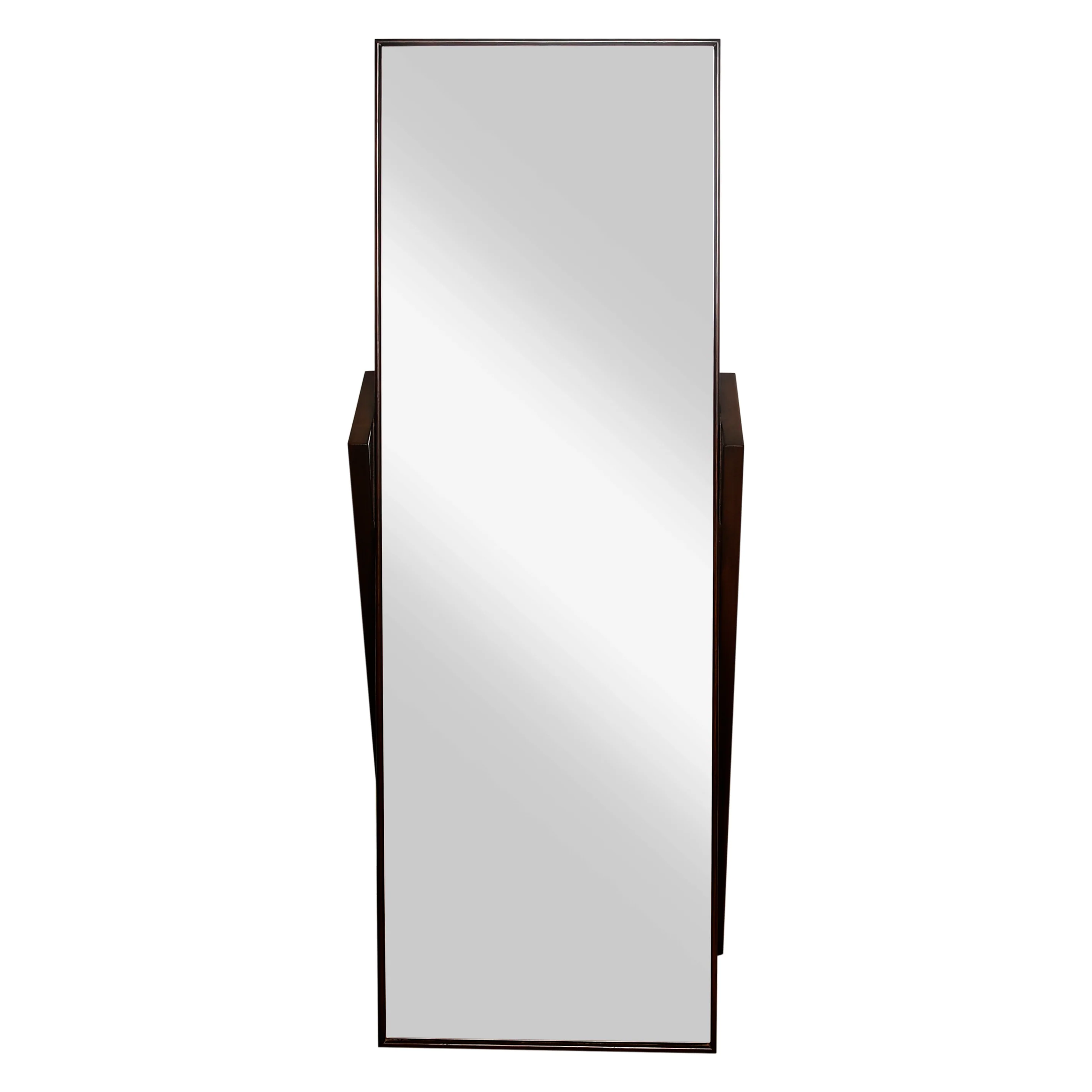 Lean Wall Mirror with Wooden Frame – Modern Standing Mirror - Image 2